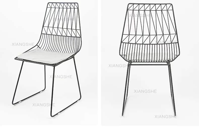 Mỹ giải trí rèn sắt rỗng ghế ăn bàn ghế rỗng dây ghế đồ nội thất dây ghế nhà hàng ghế cafe - Đồ nội thất thiết kế ghế bệt tựa lưng