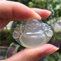 Natural Jade Yellow Dragon Jade A goods high ice Pong pendant pendant female jewelry Jade Pei Baoan safe birthday gift