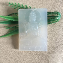 Natural Jade Yellow Dragon Jade A goods exquisite Guanyin pendant pendant male wearing neck Jade