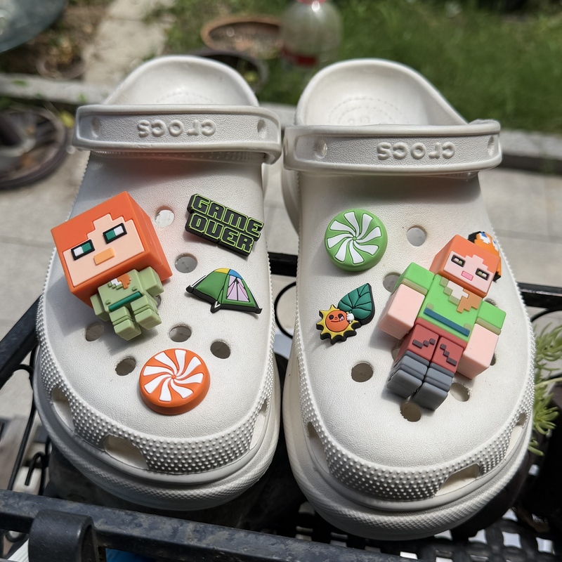 Suitable for Crocs Clogs, Decorative Shoe Charms, Cartoon Cute Minecraft Star Wars Shoe Charms Accessories