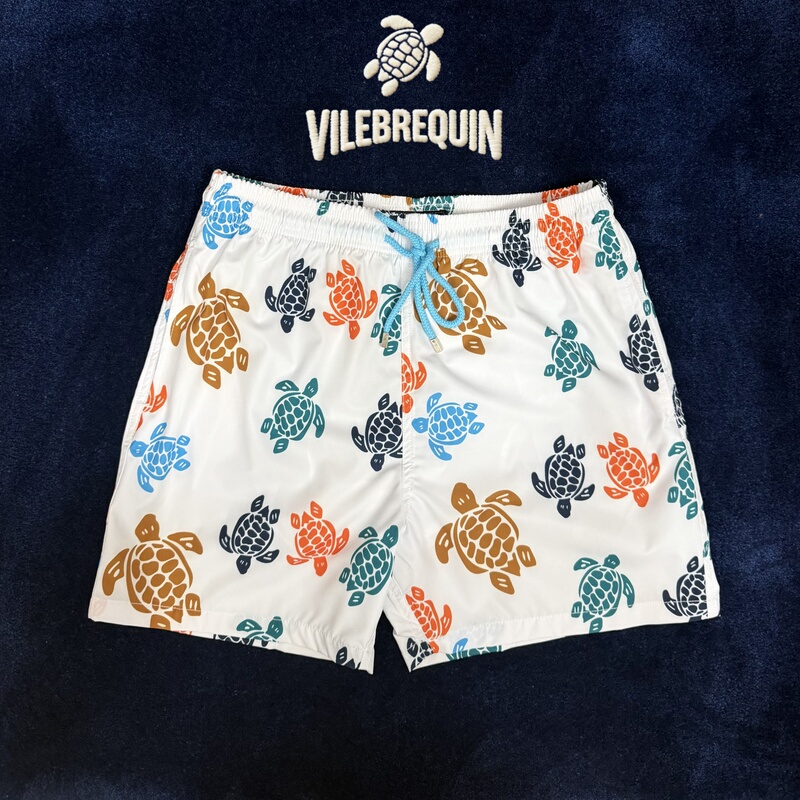Vilebrequin Men's Beach Shorts with Turtle Lining, Suitable for Swimming, Surfing, and Hot Springs in Sanya Vilebrequin Men's Beach Shorts with Turtle Lining, Suitable for Swimming, Surfing, and Hot Springs in Sanya
