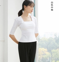 Белый средний рукав