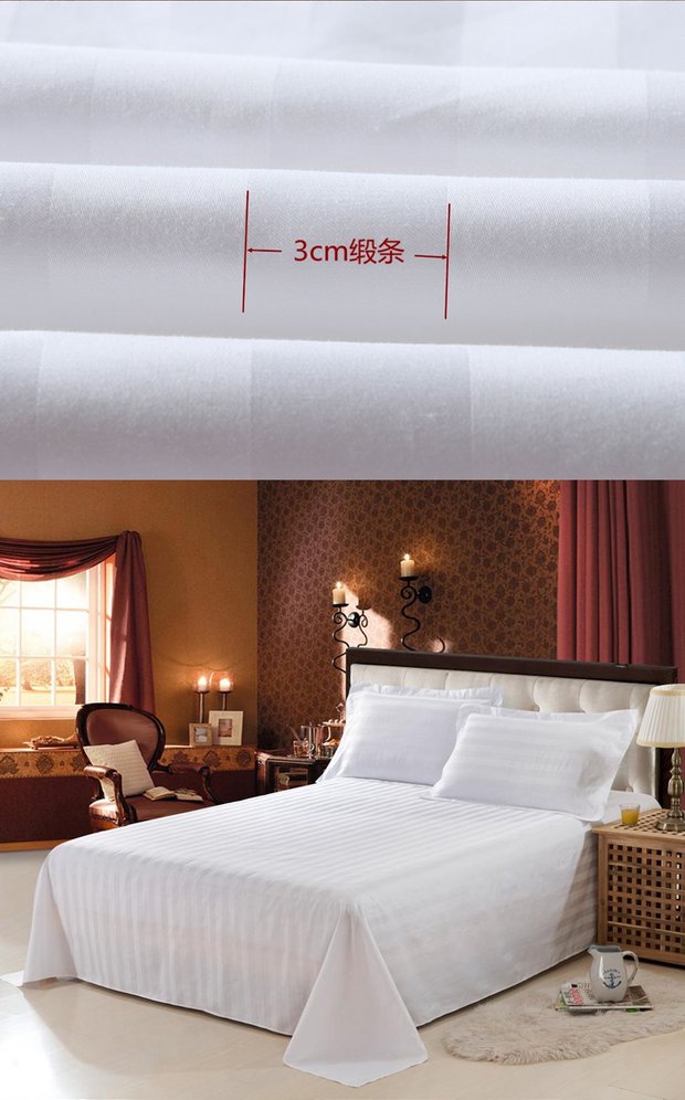 Khách sạn giường satin khăn trải giường giường các doanh nghiệp để mã hóa một mảnh duy nhất của bệnh viện thực đặc biệt của khách sạn dày - Khăn trải giường chăn trải giường