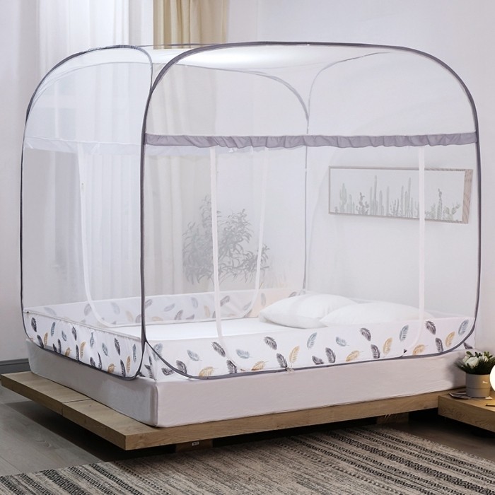 2022 can hang large top Mongolian bag anti-fall children are free to be fitted with folding and laminated containing household bedroom mosquito nets