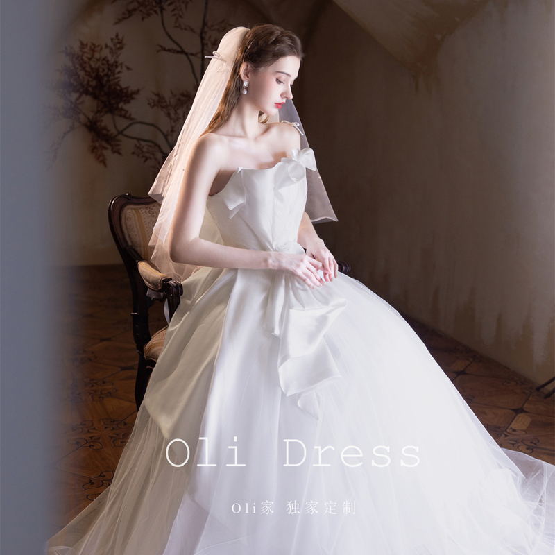 Oli Home French-Style White Evening Dress for Women 2026 Bridal Custom Wedding Dress Adult Light Luxury High-End Niche Oli Home French-Style White Evening Dress for Women 2026 Bridal Custom Wedding Dress Adult Light Luxury High-End Niche
