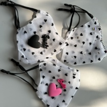 2023 Internet celebrity decorative mask goddess summer breathable sun protection travel mask fashionable and exquisite mesh bright brick mask