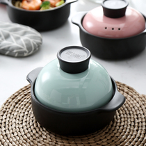 Domeiran Korean mini 1 liter small casserole Household open flame baby ceramic pot Gas single small 1 person casserole