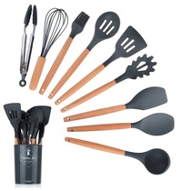 Multi-beauty silicone Silicone Shovel German Non-stick Pan Special Pan Shovel Home Fried Vegetable Shovel High Temperature Resistant Soup Spoon Kitchenware Suit
