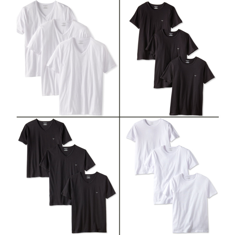 Emporio Armani Men's Cotton Autumn Base Layer Short-Sleeve T-Shirt, Available in the Us for Young People
