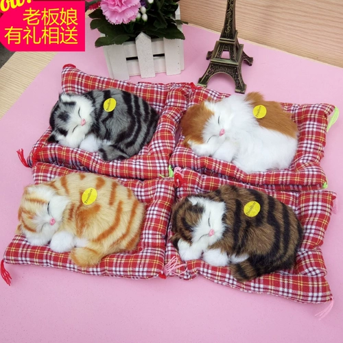 Реалистичная милая плюшевая фигурка, игрушка, кукла для друга, кот, подарок для девушки