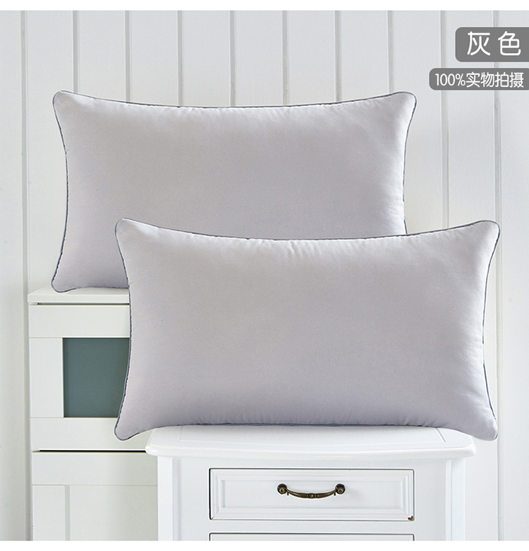 Gối đơn sinh viên thoải mái gối mềm màu đôi. gối cao su kim cương