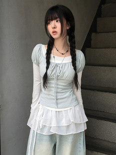 Свинья осень дизайн смысл шнурок кружево круглый вырез T -Fish Женщины перекрываются отпуск длинный рукав свитер куртка