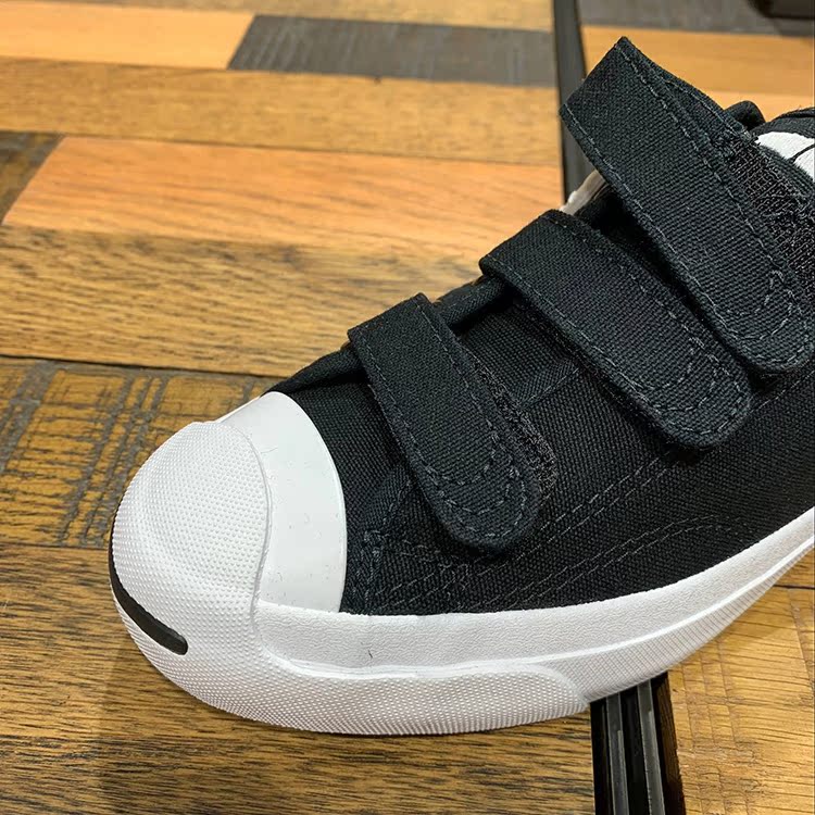 CONVERSE mới Converse velcro mở nụ cười nam nữ thấp để giúp giày vải thoáng khí 160238C160236C giày converse trắng