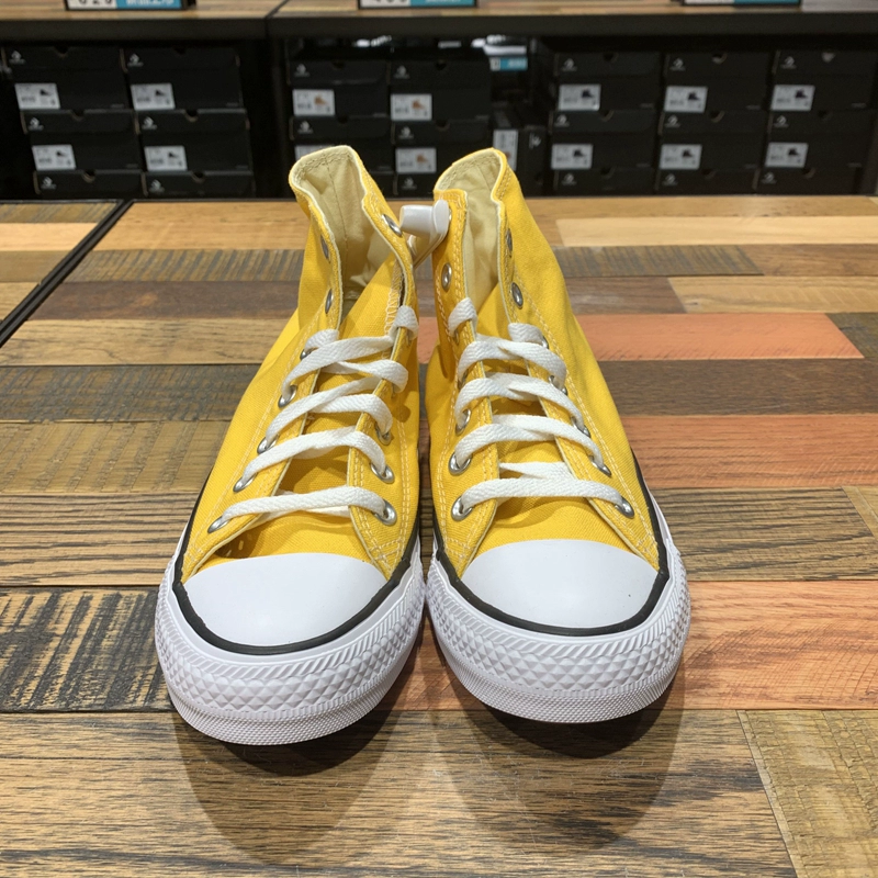 CONVERSE Converse mới tất cả các ngôi sao cổ điển màu xanh cao và thấp giúp nam và nữ giày vải thông thường - Plimsolls