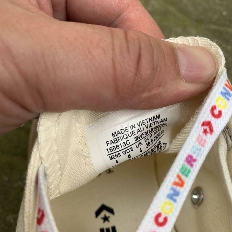 CONVERSE Converse Mới Tất cả các chuỗi màu Star Jelly Rainbow Low Help Canvas 165613C - Plimsolls giày sneaker nữ chính hãng