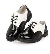 Boys spring leather shoes 2022 childrens show shoes 6 flower childrens shoes students 7 black 8 velvet etiquette 8 shoes school shoes