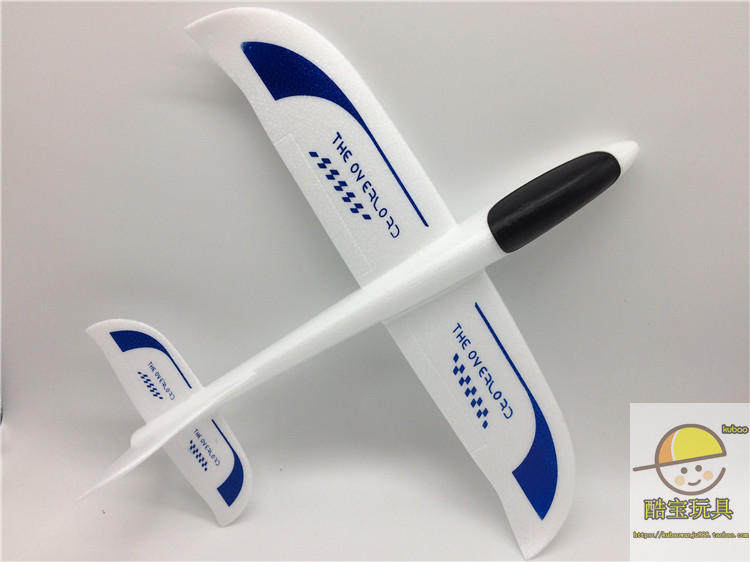 Фрисби 手抛飞机泡沫飞机滑翔机贴花贴纸飞机火焰飞机飞得远投掷儿童玩具 628