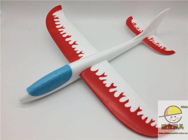 Фрисби 手抛飞机泡沫飞机滑翔机贴花贴纸飞机火焰飞机飞得远投掷儿童玩具 628