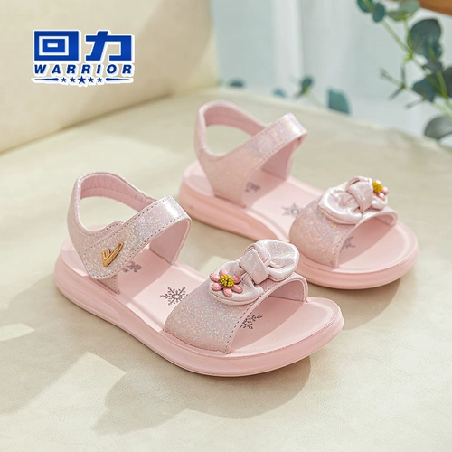 Warrior, летние модные сандалии, детская пляжная обувь для принцессы, в корейском стиле, подходит для подростков, мягкая подошва