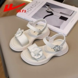 Warrior, летние сандалии для принцессы, пляжная пляжная обувь, в цветочек, в корейском стиле