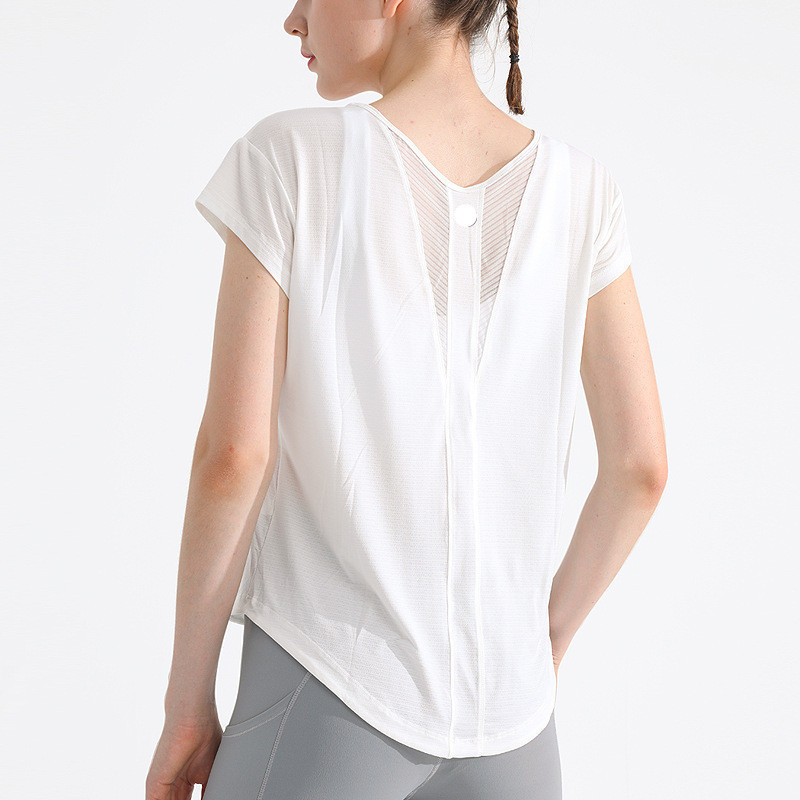 Lulu Sports Quick-Drying T-Shirt Yoga Breathable Fitness Top Loose Slimming Outdoor Running Short-Sleeved Cover-Up Casual Lulu Sports Quick-Drying T-Shirt Yoga Breathable Fitness Top Loose Slimming Outdoor Running Short-Sleeved Cover-Up Casual