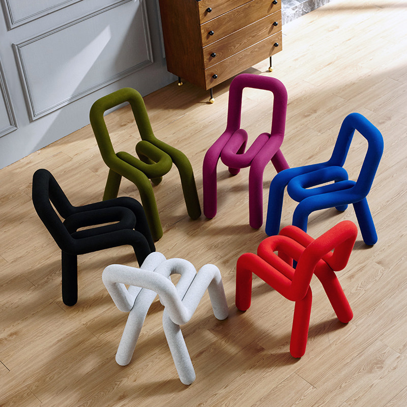 Bold Chair Simple creative shaped chair Personality casual dining chair Clothing store casual bar designer chair