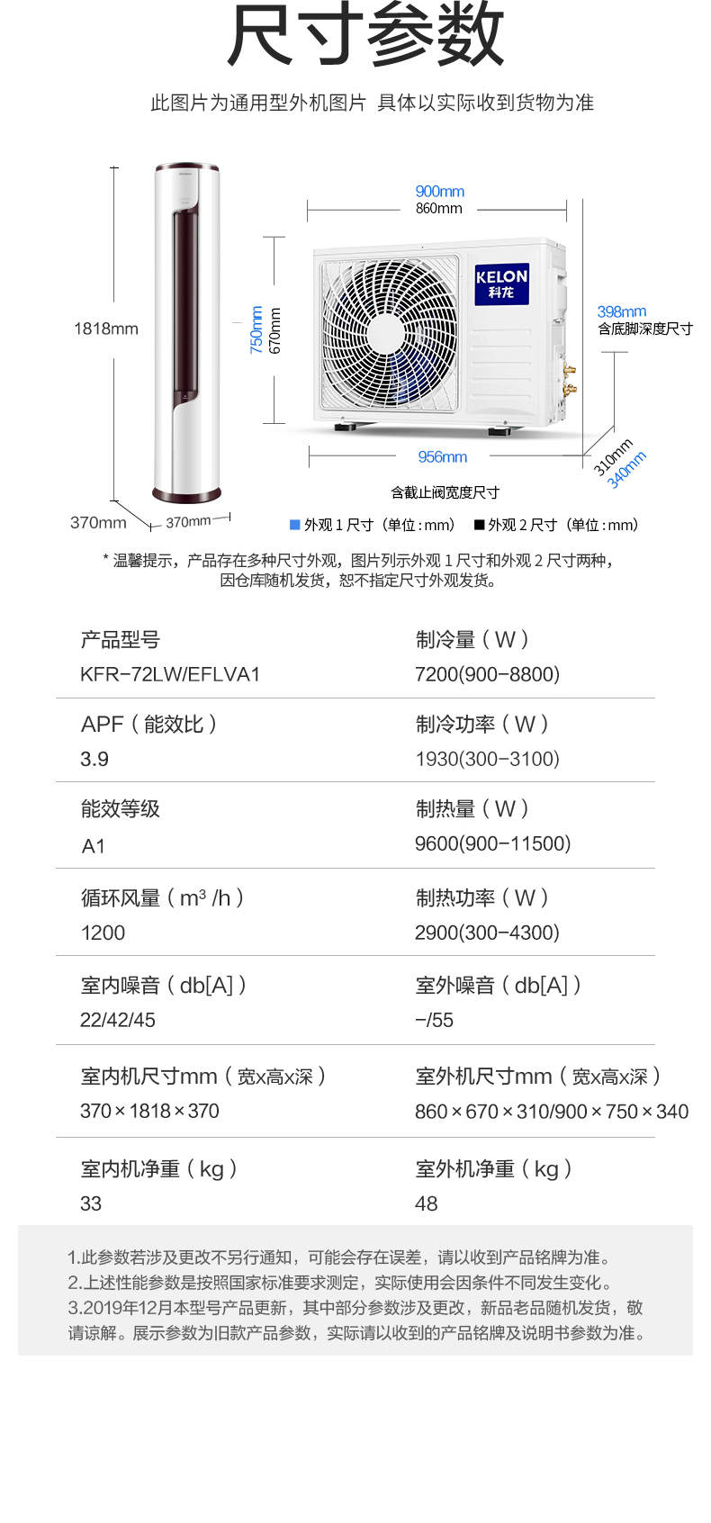 科龙 3匹 一级能效 变频空调 图10