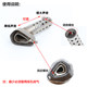 Motorcycle exhaust pipe small hexagonal muffler back pressure core muffler silencer plug silencer large hexagonal