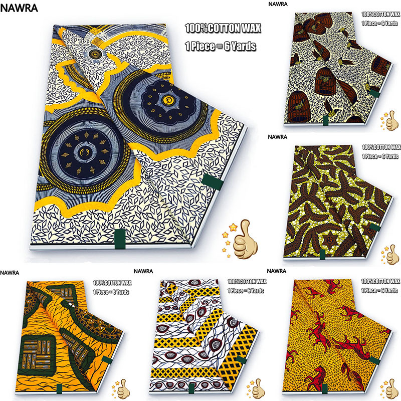 In-Stock Fashionable Pure Cotton African Style Dutch Wax Fabric Clothing Material African Real Dutch Wax