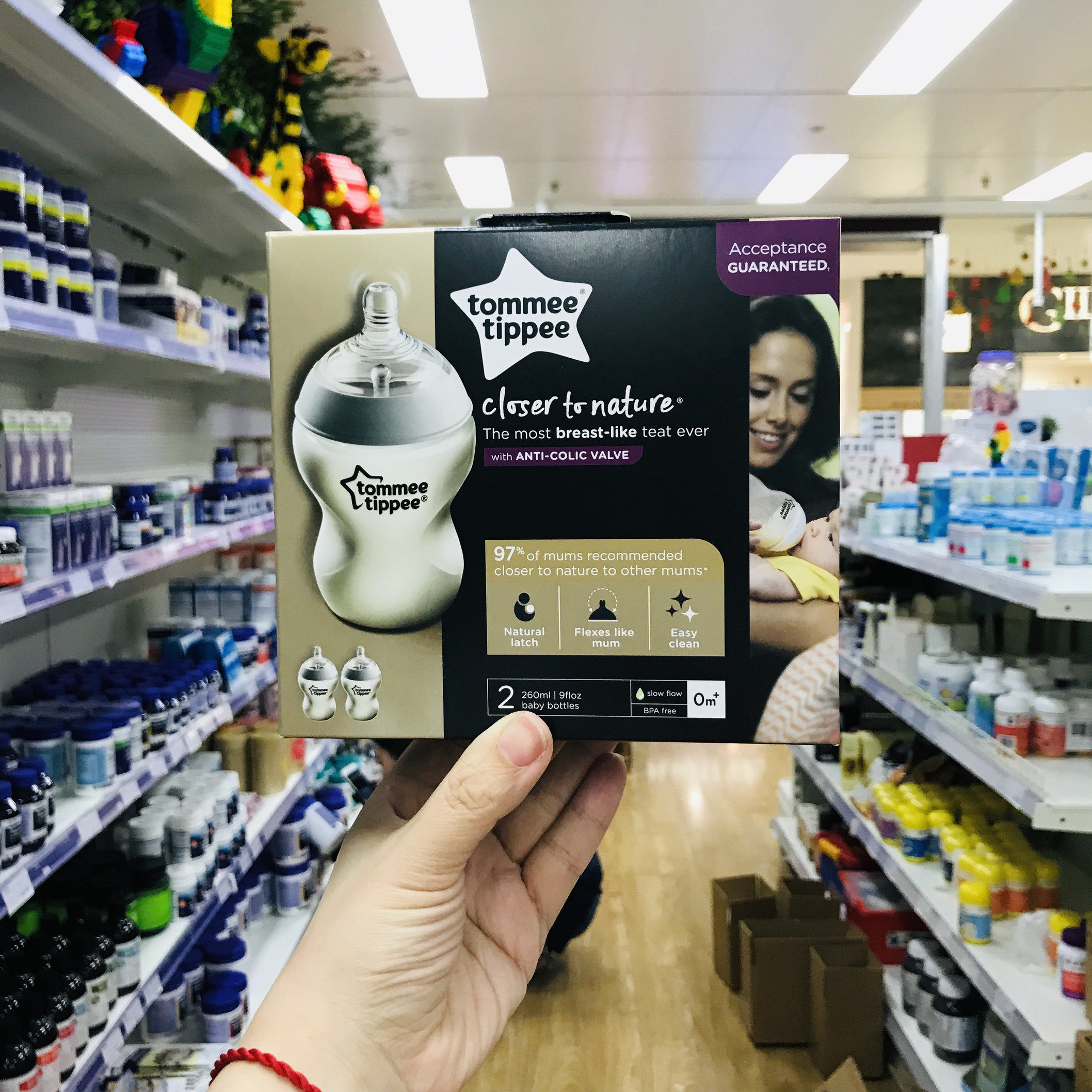 Australian Direct Mail Tommee Tippee Soup Meteor wide mouth to catch warm anti-flatulently resistant milk bottle