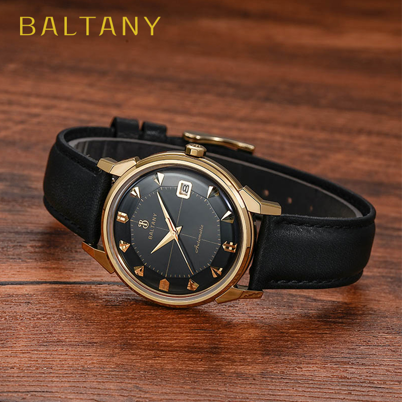 Baltany36Mm Retro Constellation Tribute Watch Men's S4106 Stainless Steel Calendar Waterproof Business Automatic Watch Baltany36Mm Retro Constellation Tribute Watch Men's S4106 Stainless Steel Calendar Waterproof Business Automatic Watch