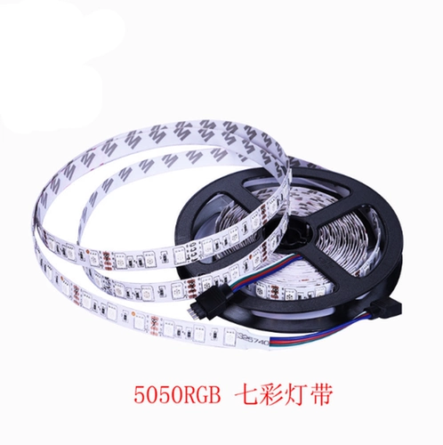 12vled световая полоса голая плата 5050RGB 3528 разноцветная световая полоса 1 метр 60 огней красная, зеленая и синяя мягкая световая полоса