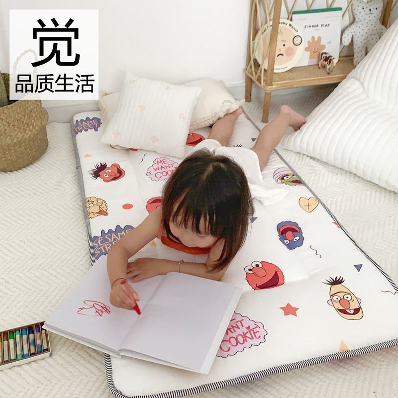 Cotton cartoon baby bed mat Newborn children kindergarten nap cushion thin bedding pure cotton four seasons universal