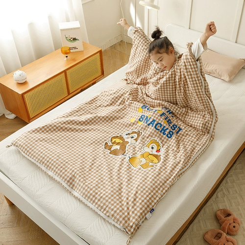 Хлопковое детское одеяло, дорожный детский спальный мешок для кемпинга, подходит для подростков, осеннее