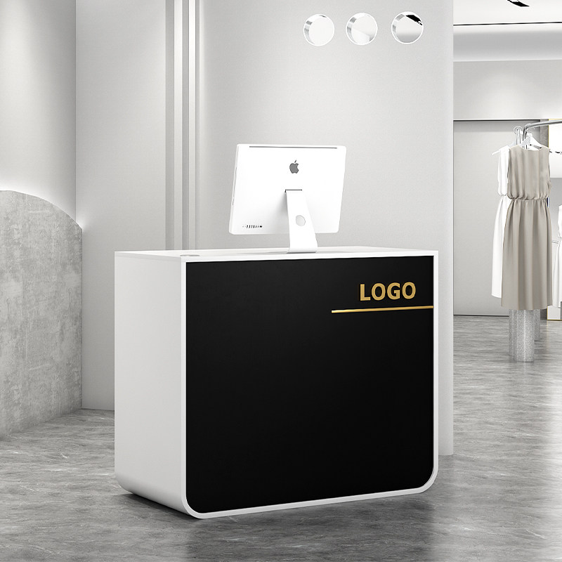 Beauty Salon Collection Silver Counter Shop Small Minimalist Modern Bar Table Clothing Shop Light Lavish Front Desk Reception Counter