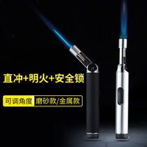 Portable mini spray gun lighter windproof welding gun cigarette cigar scent wormwood acupuncture metal fire gun