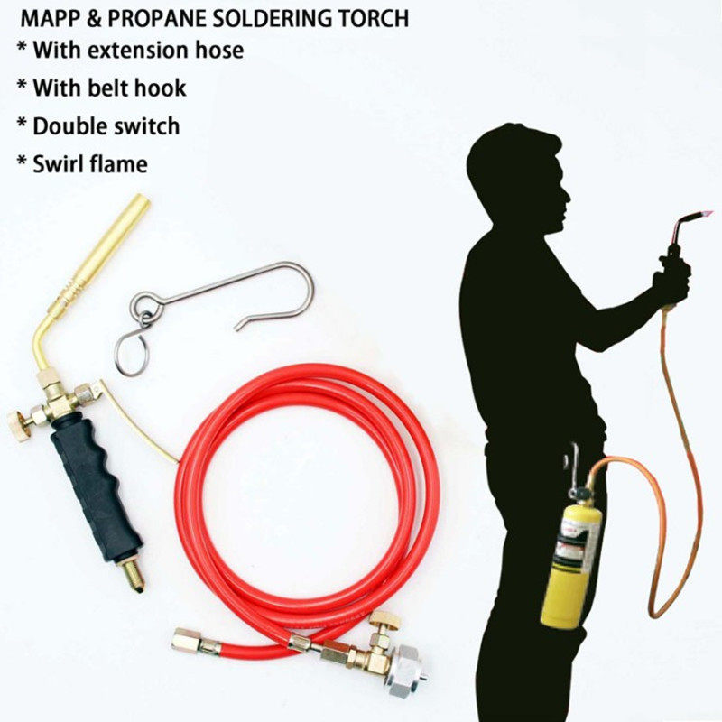 American MAPP gas oxygen-oxygen-free welding gun refrigerator with hose flashlight air conditioning refrigerator welding