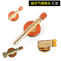 Outdoor gas stove head flame gun flat gas tank valve to card butane liquefied gas switch adapter converter