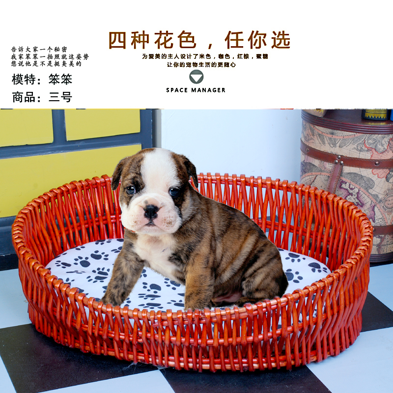 Winter dog kennel cat nest rattan dog bed cat villa pet nest VIP teddy bear tent four seasons removable and washable