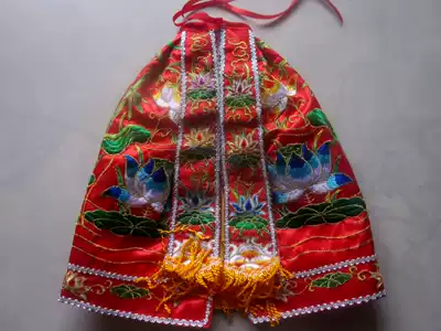 Exquisite Guanyin Bodhisattva Lotus cloak Buddha statue cloak Buddha robe embroidery bamboo clothing red and yellow white 30CM