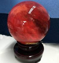 Buddhist crafts Natural red crystal ball pendulum transfer ball Feng Shui ball lucky to enhance fortune and fortune