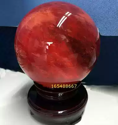 Buddhist craft gifts decorated with natural red crystal balls