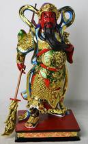 Cinnamomum camphor wood carving Guan Di Sheng Jun Guan Gong statue Shanxi husband wood carving Guan Yu statue customized 40cm