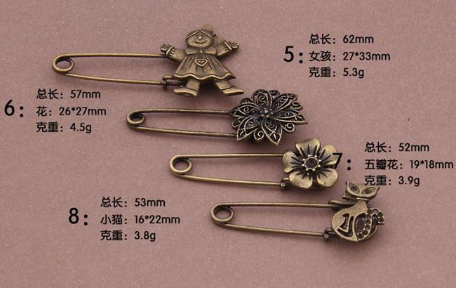 Broche en Alliage argent plaqué or - Ref 1176318 Image 6