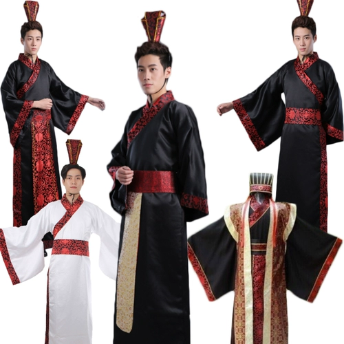 Ханфу мужская и женская квайу Глубокая одежда китайская одежда Тан костюм белый костюм ханфу танец для взрослых подарки