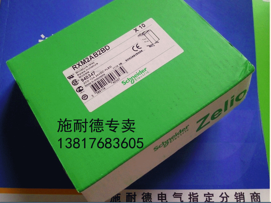 Original installation Schneider relay RXM2AB2BD DC24V