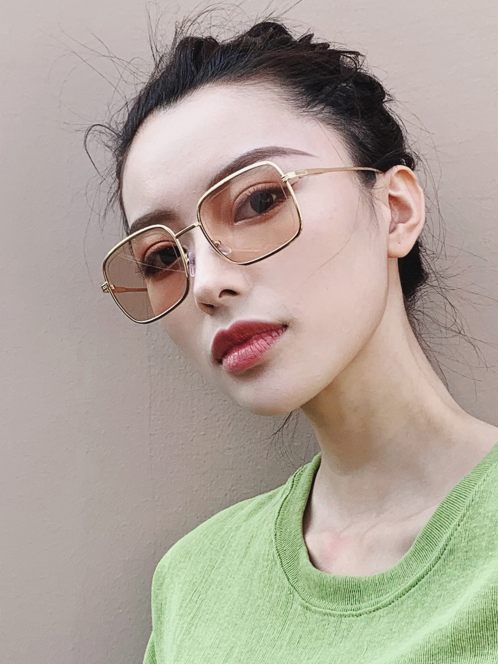 Sunglasses women's big face slimming women's polarizer retro sunglasses women's anti-ultraviolet sunglasses men's driving