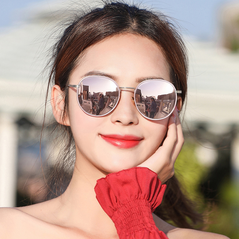 Sunglasses 2021 new fashion women's sunglasses women's anti-UV polarizer big face thin net red glasses