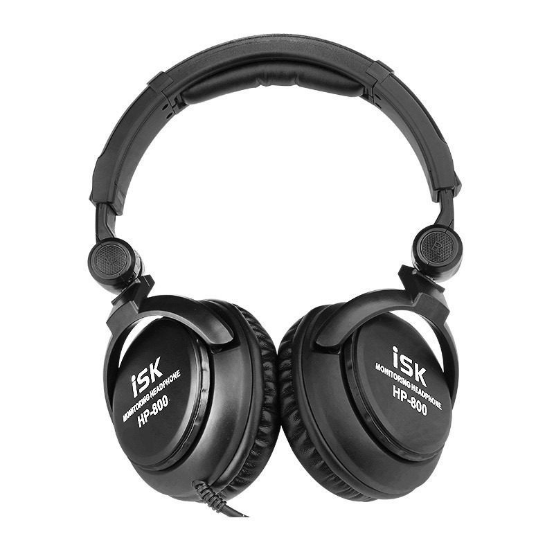 ISK HP-800 totally enclosed computer listening headphone headsets Anchor Recording Studio Professional Heavy Bass DJ Headphones