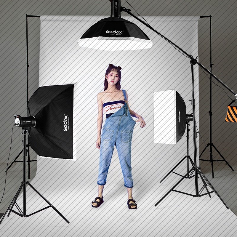 Divine Bull Photography Light Flash Photography SK400II Second generation Tonic Light Lamp Indoor 400w portrait photo studio suit-Taobao